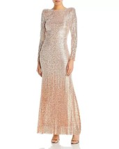 ELIZA J Ombré Sequined Gown Champagne Size 6 $248 - $127.71