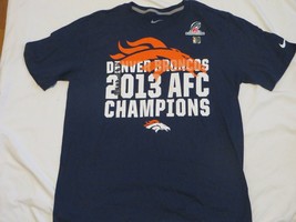 NFL Denver Broncos 2013 AFC Champions Nike Blue T-Shirt Large/L  NWT - £14.89 GBP