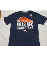NFL Denver Broncos 2013 AFC Champions Nike Blue T-Shirt Large/L  NWT - £14.78 GBP