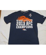 NFL Denver Broncos 2013 AFC Champions Nike Blue T-Shirt Large/L  NWT - £14.05 GBP