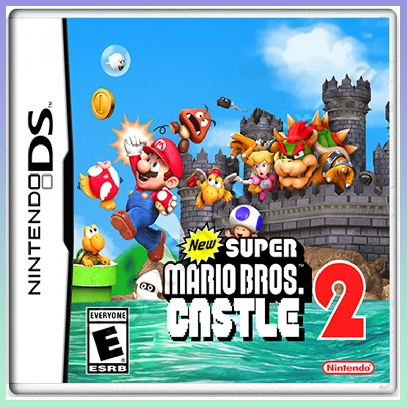 New Super Mario Bros Castle 2 NDS/DS/3DS Game Card Boxed in American Eng... - £18.02 GBP+