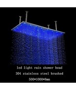 20&quot;x40&quot; Ceiling Mount Rainfall LED Shower Head, include Shower Arm - $873.17+