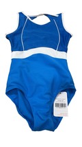 Sylvia P Child 10 Good Karma Leotard Blue &amp; White One-Piece NWT - $48.00