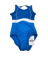 Sylvia P Child 10 Good Karma Leotard Blue &amp; White One-Piece NWT - €41,19 EUR