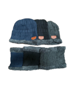 new Set of 6 KIDS Winter 3 Knit Beanie Hats + 3 Neck Warmer Wrap Scarf S... - €19,52 EUR