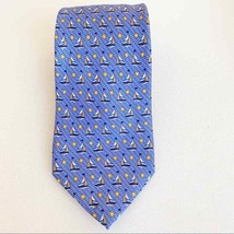 Tommy Hilfiger Mini Sailboat Print Silk Tie - £22.42 GBP