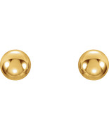 14K Yellow Gold Youth Ball Stud Earrings  - $123.07 CAD+