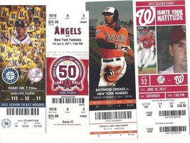 MLB Lot Of 8 New York Yankees Milestones Ticket Stubs OR Sold Individually - £20.53 GBP