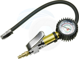 Professional Compressor Air Tire Inflator Deflator Dial Pressure Gauge - £18.09 GBP
