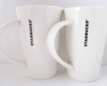 Lot 2 Tall STARBUCKS Coffee Tea Cups Mermaid Logo - £11.86 GBP