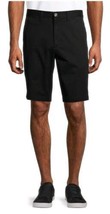 George Clothing Black Soot Stretch Flat Front Shorts - 36 - £7.21 GBP