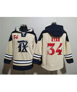 Men&#39;s Texas Rangers #34 Nolan Ryan Cream Ageless Must-Have Lace-Up Pullo... - $75.99
