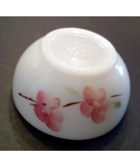 Anchor Hocking Fire King Cereal Bowl Gay Fad Pink Blossom Milk Glass MCM VTG - $9.85