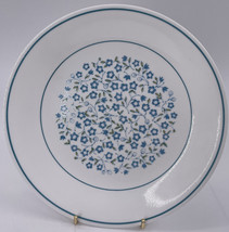 Corelle Blue Heather 8 1/2 in Salad Luncheon Plate Blue Green Floral Center - £7.90 GBP