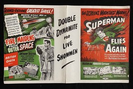 Fire Maidens From Outer Space / Superman Flies Again Pressbook George Re... - $283.72