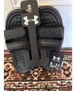 BNWOB Under Armour Women&#39;s Ansa Studio Slides, Black, Size 8, 3025045 - $54.33 CAD