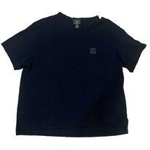 H&amp;M Men&#39;s Navy Blue Appliquéd Crew Short Sleeve SERENE SCENERY T-Shirt X... - $5.86