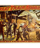 1961 The Great Train Robbery Gold Express Railroad Print Card Antique Li... - $43.21 CAD