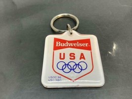 Vintage Promo Keyring Budweiser Usa Keychain Olympics Logo Porte-Clés Olympiques - £12.67 GBP