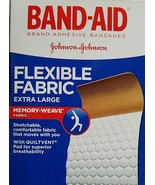 BAND-AID BANDAGES FLEXIBLE FABRIC EXTRA LARGE 1 3/4&quot;x 4&quot; 10 Ct/Box - $8.89 CAD