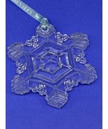 Bentley Lead Crystal SNOWFLAKE  Christmas Ornament WINTER SPLENDOR 2004 - $29.95