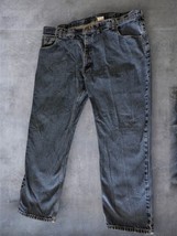 Key Mens Blue Denim Carpenter Jeans 100% Cotton  Size 48/32 Workwear Com... - $258.37 MXN