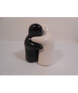 Black &amp; White Yin/Yang Hugging Ghosts Ceramic Salt &amp; Pepper Shakers - £6.74 GBP