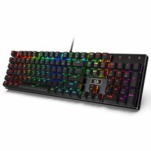 Redragon K556 RGB LED Backlit Wired Mechanical Gaming Keyboard, Aluminum... - $111.99
