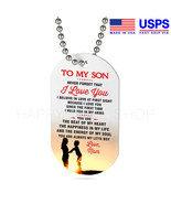 Dog Tag Birthday Gift for Son From Love Mom You are Always My Little Boy... - £27.77 GBP+