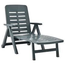  Sunlounger Green Plastic One-size Foldable Sun Lounger - $3,369.22 MXN