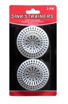 2 Pack 2 3/4&#39;&#39; inch Plastic Sink Strainers for Bathtubs and Sinks - £4.81 GBP