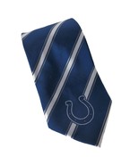 NFL Football Indianapolis Colts Blue White Striped Novelty Necktie - £17.83 GBP