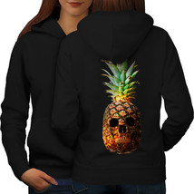 Pineapple Skull Face Sweatshirt Hoody Funny Dead Women Hoodie Back - £17.55 GBP