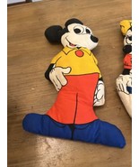 Vintage Walt Disney Mickey &amp; Minnie Mouse Hand Sewn Stuffed Plush  - £15.58 GBP