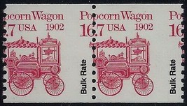 2261 - Misperf Error / EFO Pair 16.7c &quot;Popcorn Wagon&quot; Mint NH (Stk2) - £8.75 GBP