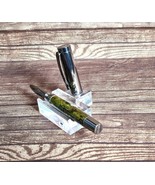 Natural Green Abalone Shell Pen With Gunmetal Cap | Unique Handcrafted W... - $89.99