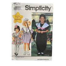Simplicity Sewing Pattern 7640 Dress Jumper Jumpsuit Toddler Size 2-4 - £7.83 GBP