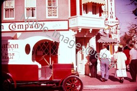 1958 Carnation Milk Truck, Ice Cream Shop Disneyland Kodachrome 35mm Slide - £3.56 GBP