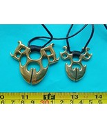 Set of 2 Hunter's  Lingling-o Ifugao  brass pendant necklace tribal - $925.91 MXN