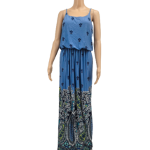 Cato Womens Floral Sleeveless Full Length Summer Maxi Dress, Size S/Blue - $11.88