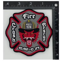 MARINE CORPS MWSS-174 CRASH FIRE RESCUE MRF-D 2024 PVC PATCH HOOK &amp; LOOP - $39.99
