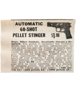 1966 Automatic Pistol Rapid Fire Advertisement Vintage Firearms Pellet G... - $27.15 CAD