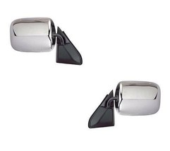 Mirrors For Chevy GMC Truck 1988 1989 Pair Left Right Stainless Manual - £87.83 GBP