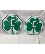 2 CLEARY Farm BUILDING &quot;SHAMROCK&quot; SIGN / TOPPER / NEW OLD STOCK 14 3/4&quot; - $2,178.58 MXN