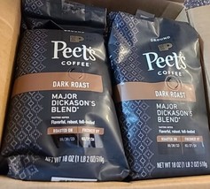 8 Bags Dark Roast Ground Coffee - Major Dickason&#39;s 18 Oz Bag (PT30) - £103.25 GBP