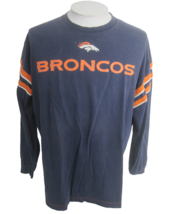 NFL Team Apparel Long Sleeve T Shirt Denver Broncos sz XL cotton blue orange - £12.47 GBP