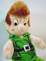 Disney Peter Pan Plush Doll St. Patrick&#39;s Day Green Suit Leprechaun Doll 12&quot; - £30.68 GBP