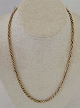 Vtg 20 1/2&quot; Long Monet Goldtone/Silvertone Chain Link Necklace Costume J... - $28.71