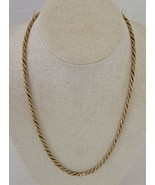 Vtg 20 1/2&quot; Long Monet Goldtone/Silvertone Chain Link Necklace Costume J... - £22.61 GBP