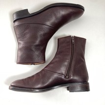 Gravati Boot Womens 6.5 Neiman Marcus Brown Pebbled Leather Handmade in ... - $292.43